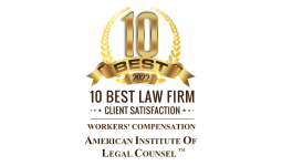 10 Best 2022 | 10 Best Law Firm Client Satisfaction | Workers' Compensation | American Institute of Legal Counsel