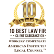 10 Best 2022 | 10 Best Law Firm Client Satisfaction | Workers' Compensation | American Institute of Legal Counsel