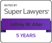 RATED BY Super Lawyers Jeffrey M. Alter 5 YEARS