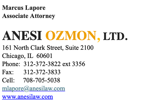 Marcus T. Lapore Jr. Signature